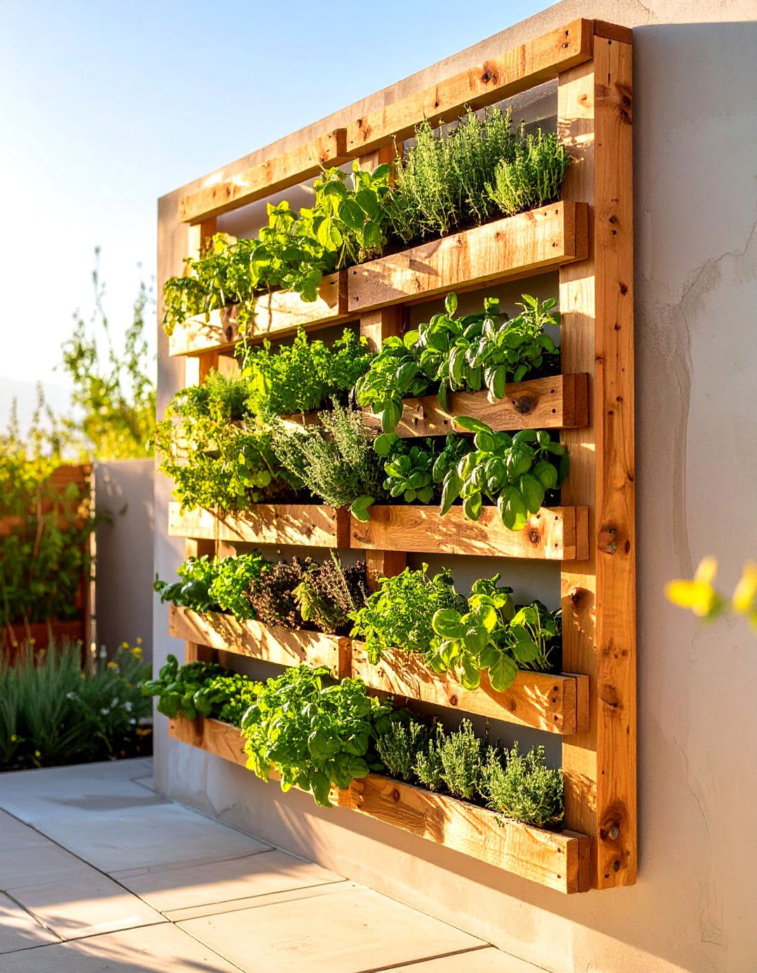 Build a Vertical Herb Garden - 30 simple landscape ideas
