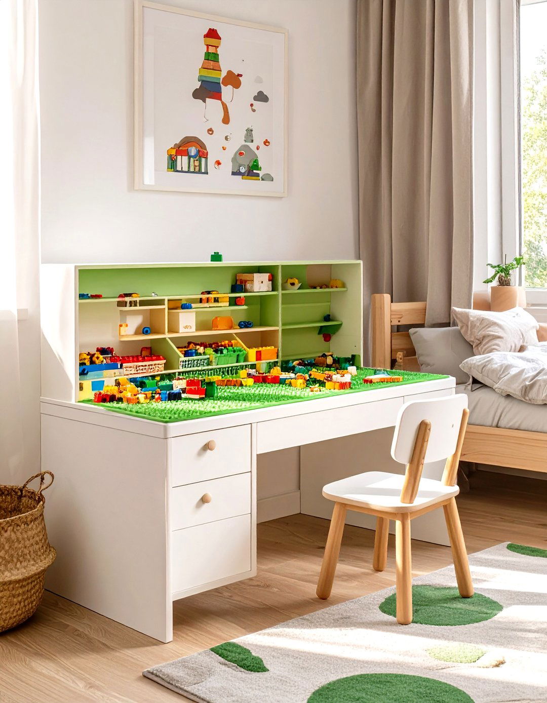 Building Block and LEGO Station - 30 toddler bedroom ideas