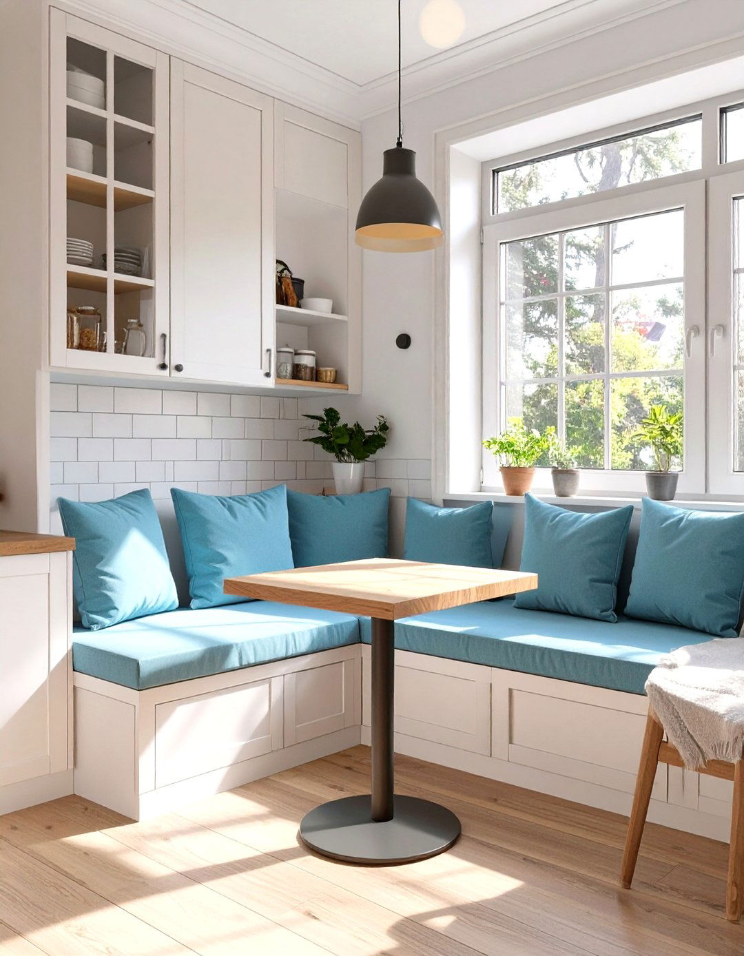 Building In Banquette Seating for Dining Nooks - 30 small house interior design ideas