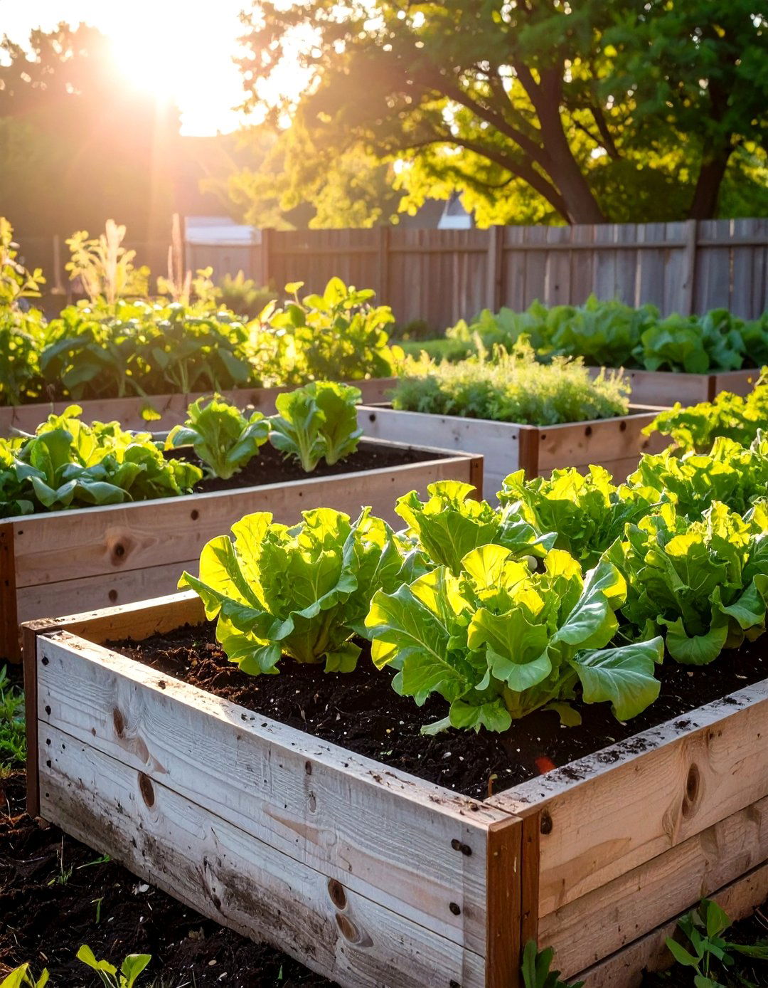 Building Raised Beds with Reclaimed Wood - 30 sustainable garden design ideas