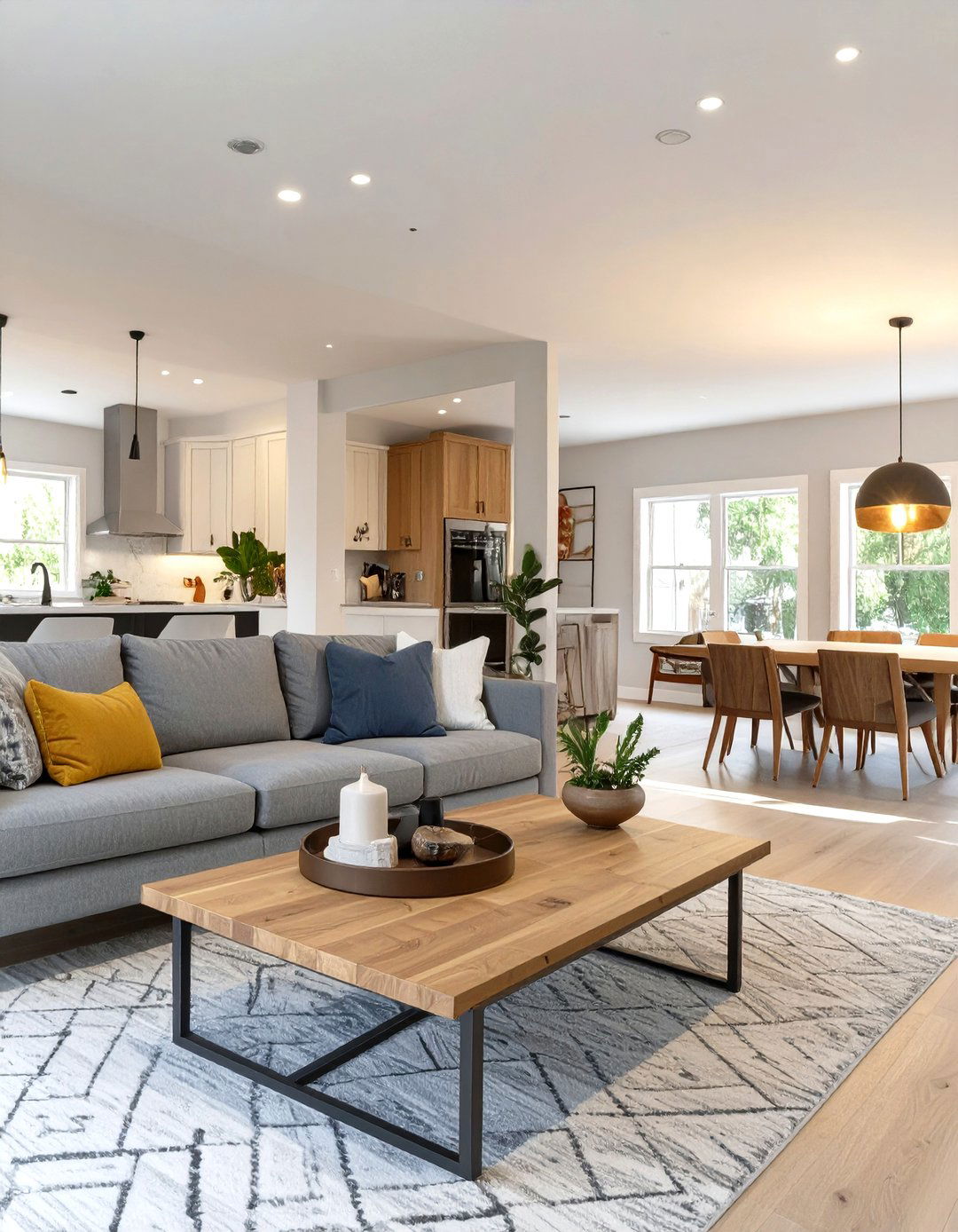 Building a Cohesive Open Concept Living Space - 30 transitional interior design style ideas