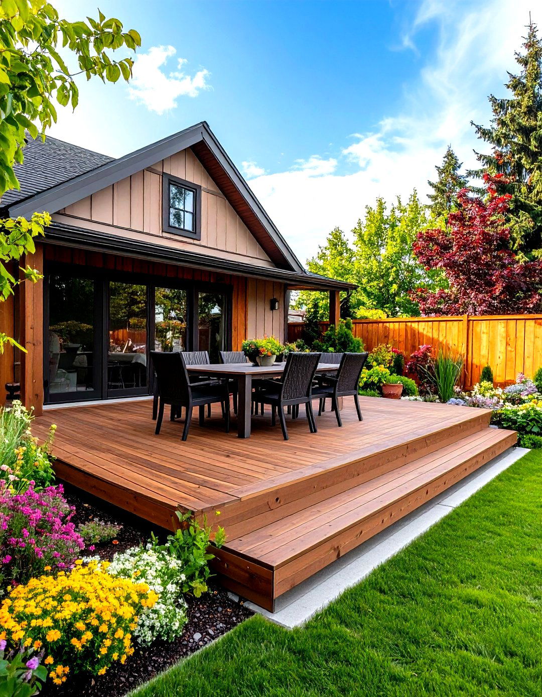 Building a Small Deck Extension - 30 patio landscaping ideas