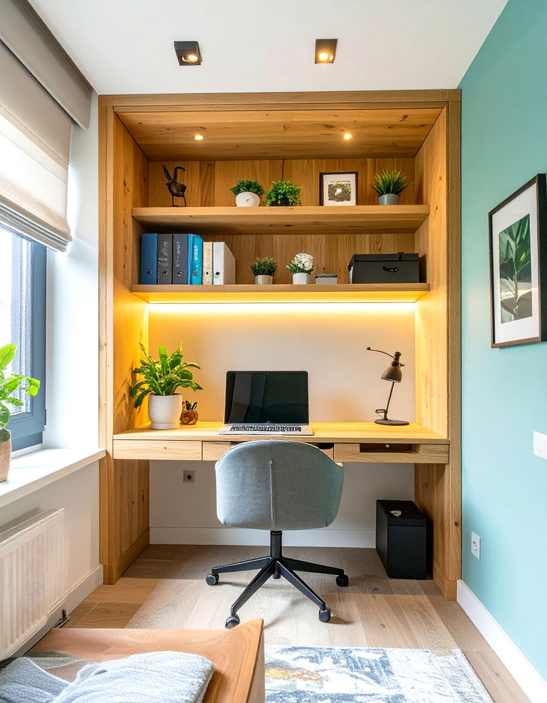 Built In Alcove Small Home Office Design - 30 small home office design ideas
