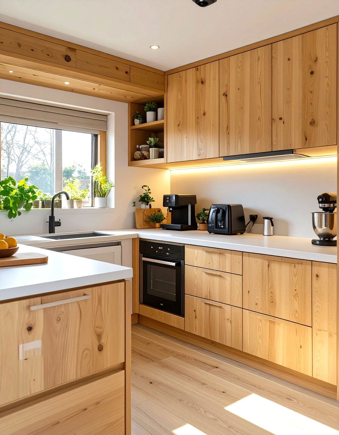 Built In Appliance Garage - 30 tiny home kitchen ideas