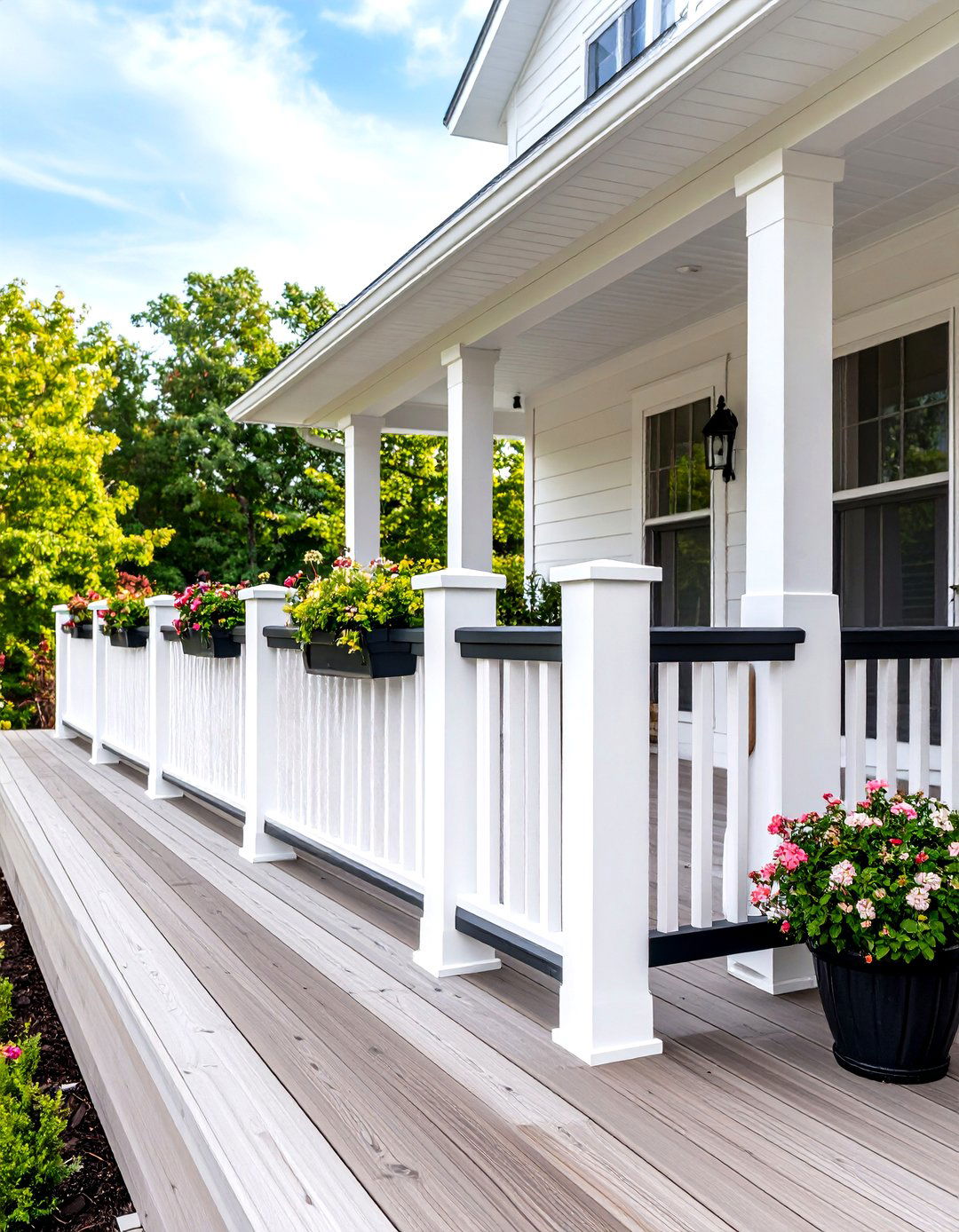 Built In Bench Deck Railing - 30 deck rail ideas