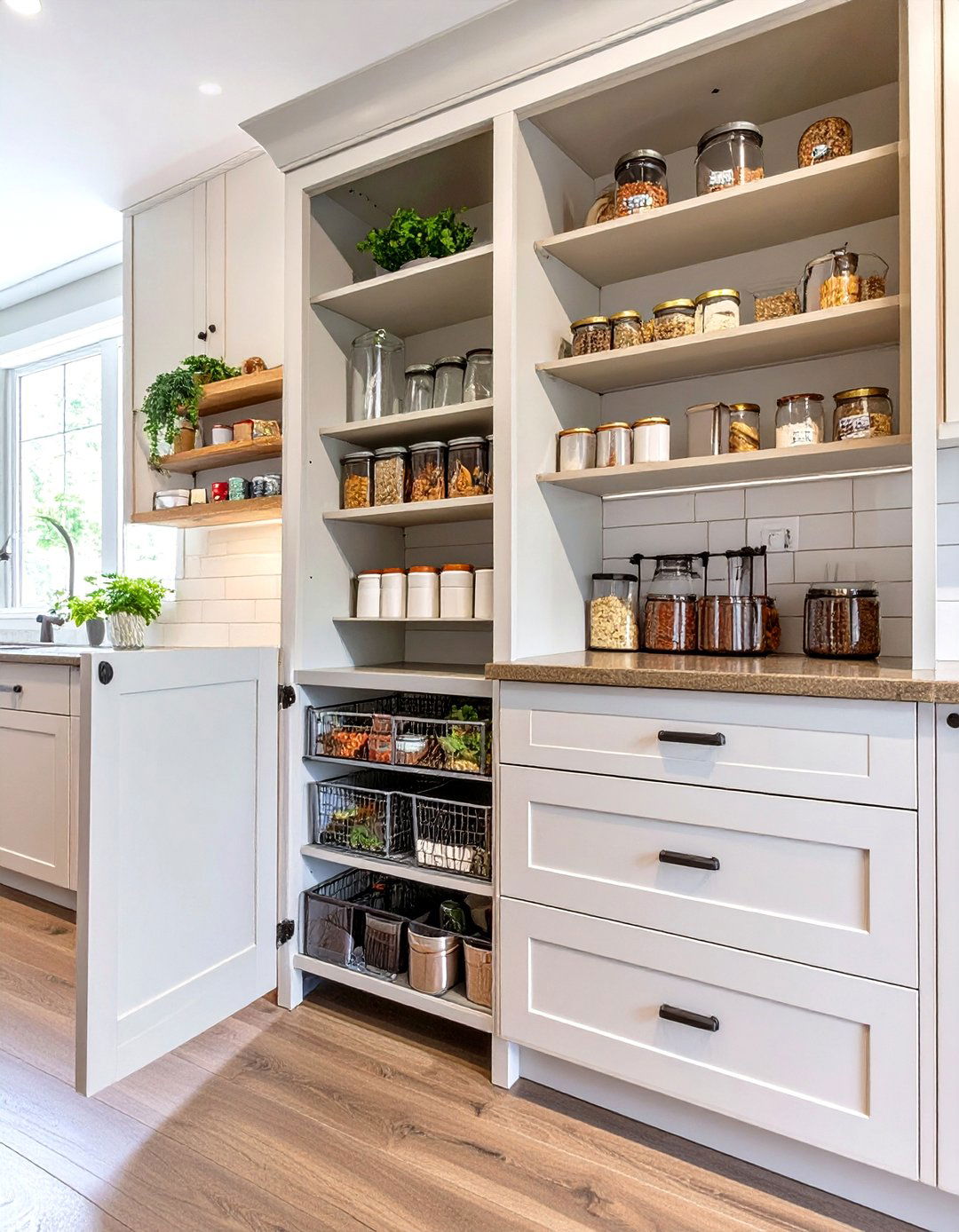 Built In Cabinet Small Pantry Conversion - 30 small kitchen small pantry ideas