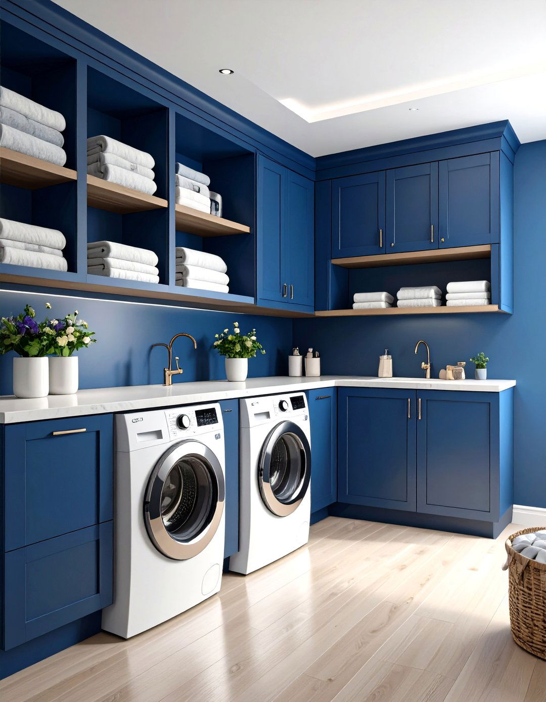 Built In Laundry Room Shelves and Cabinets - 30 laundry room shelves ideas