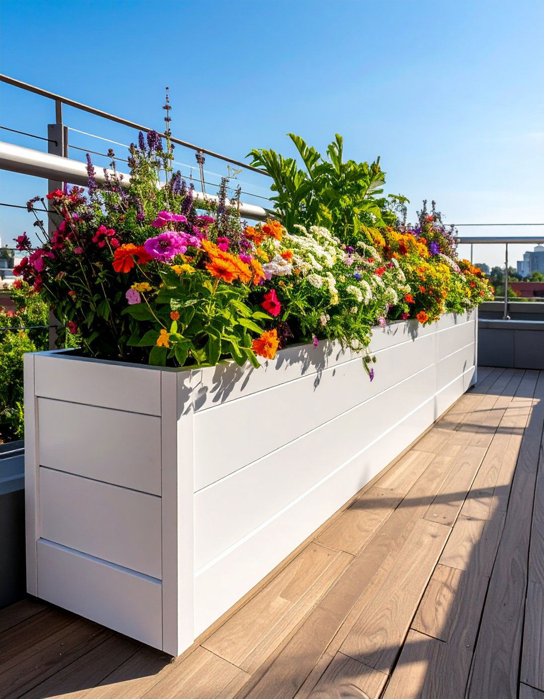 Built In Planter Box Railing - 30 modern deck railing ideas