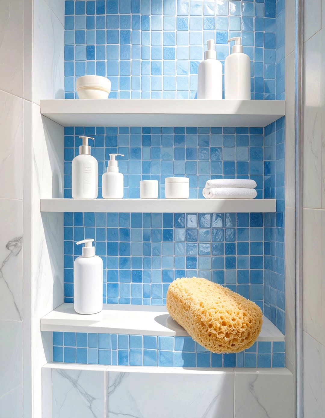 Built In Recessed Shower Niche Organizer - 30 shower organizer ideas