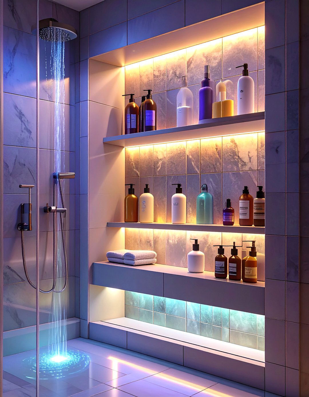Built In Shower Niche Shelving - 30 bathroom shelving ideas