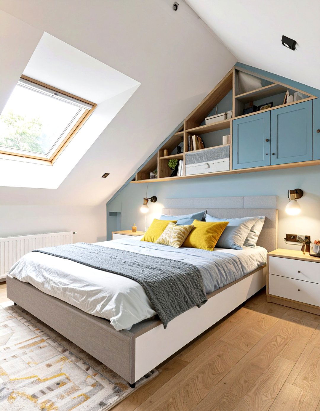 Built In Storage Bedroom Solution - 30 low sloped ceiling bedroom ideas