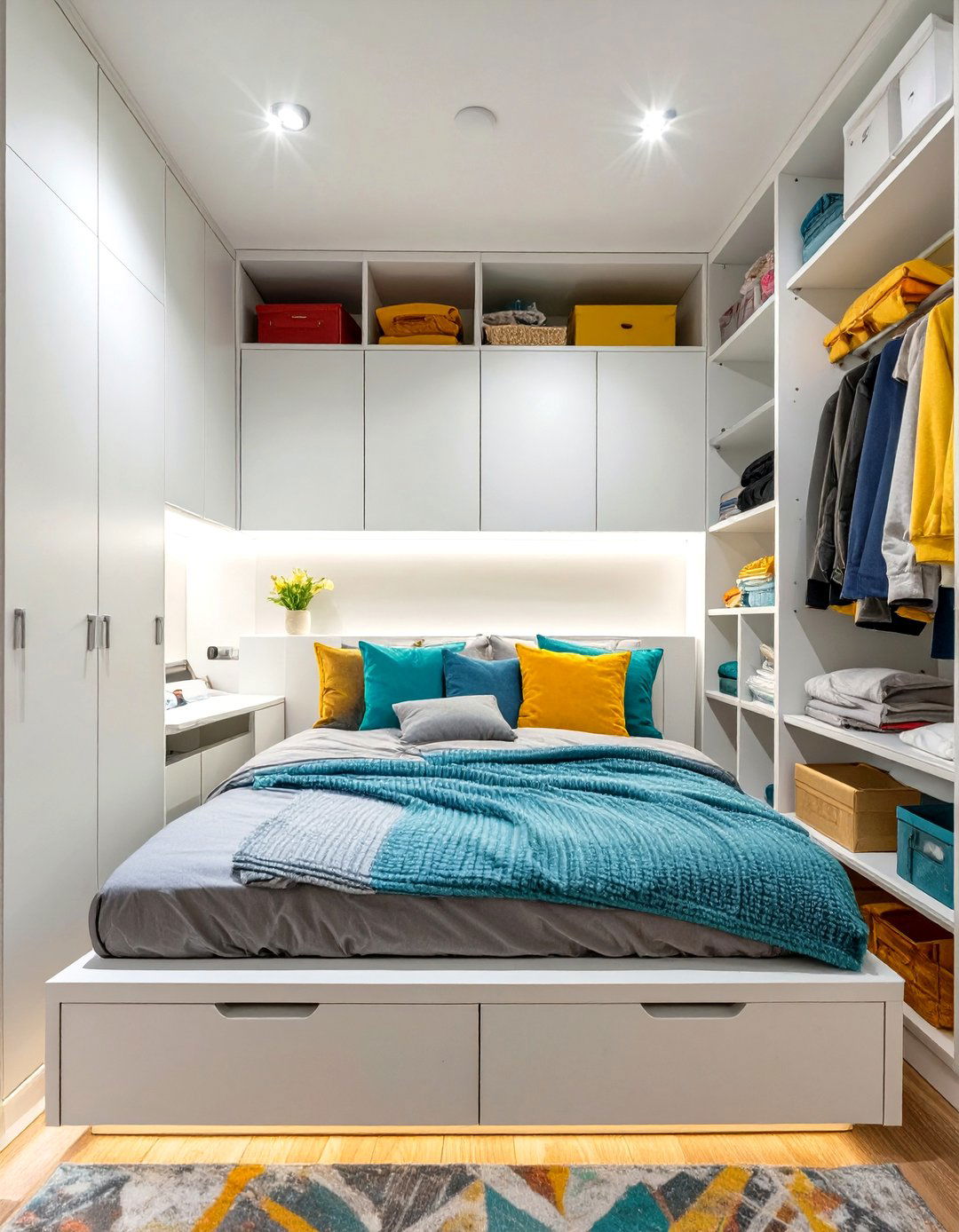 Built In Storage Solutions for Tiny Bedrooms - 30 tiny bedroom ideas