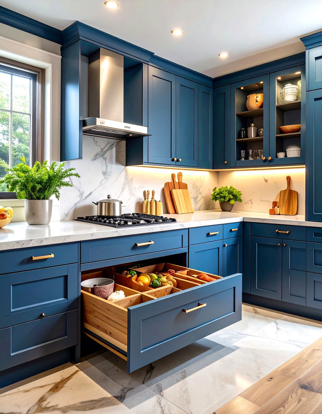 Built In Toe Kick Drawer Pantry - 30 pantry ideas for small kitchen