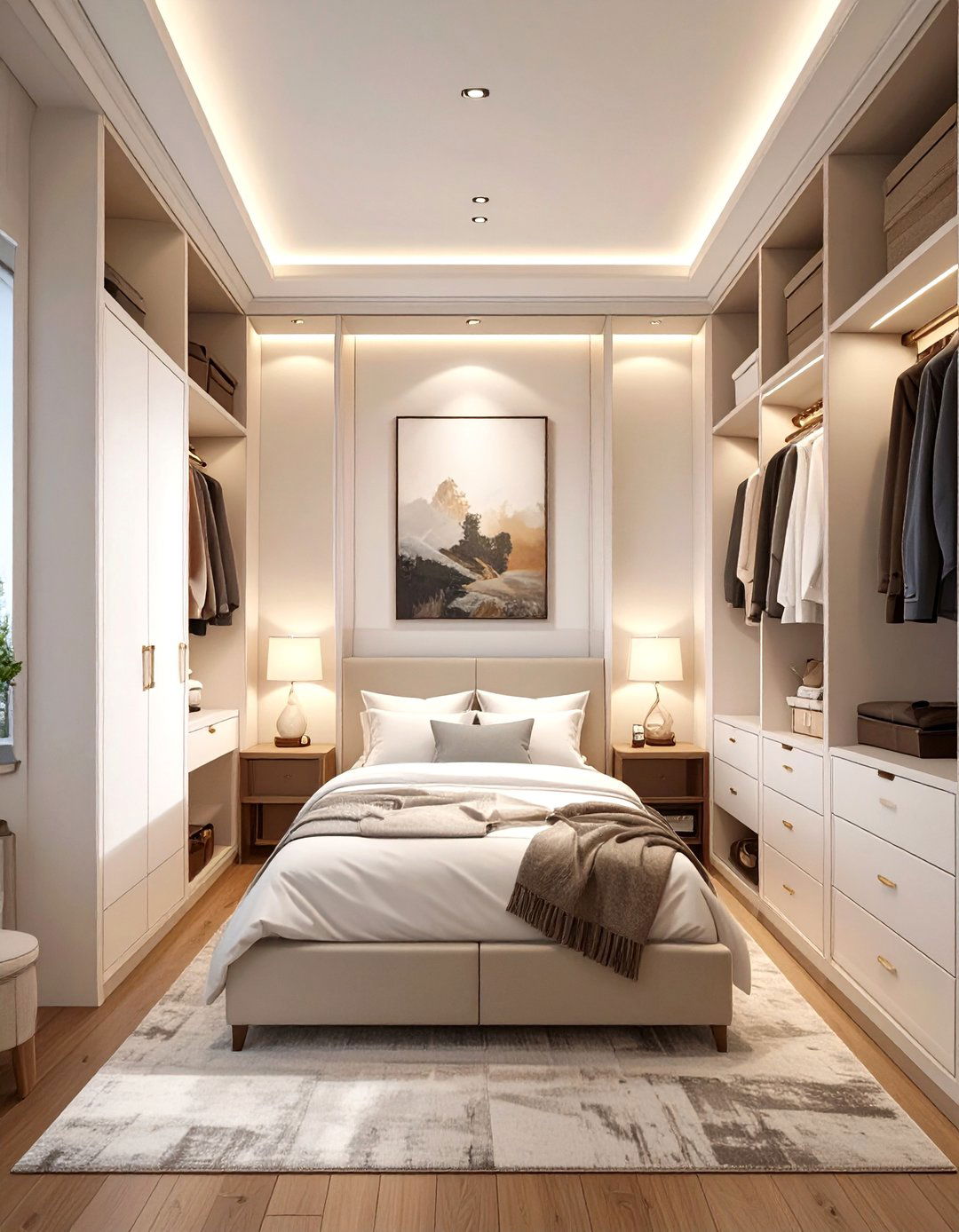 Built In Wardrobe Around the Bed - 30 bedroom wardrobe design ideas