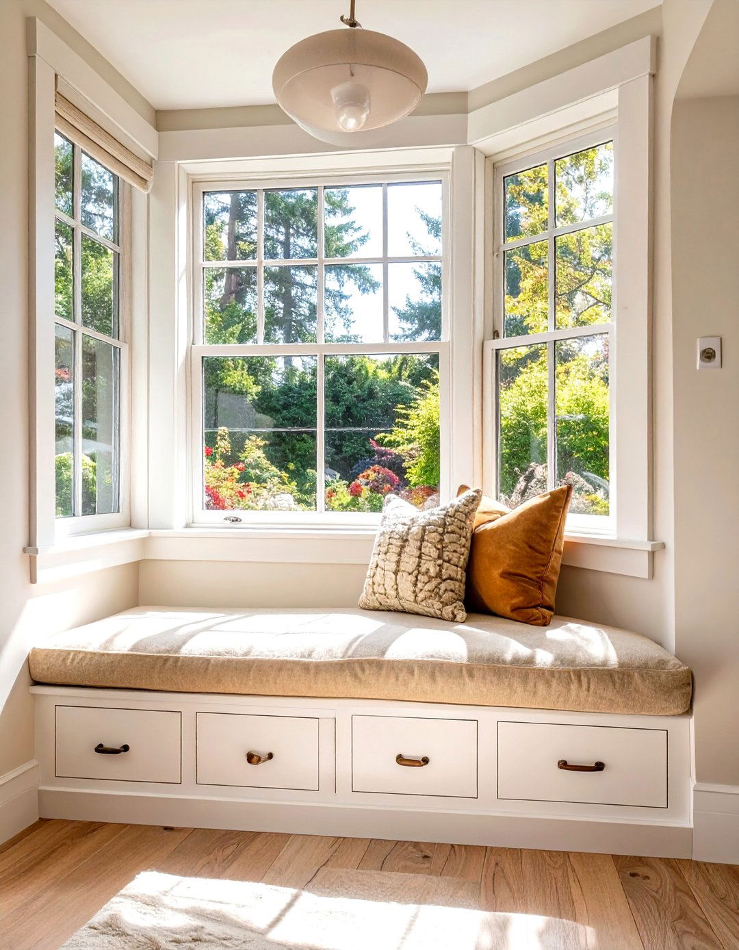 Built In Window Seat with Storage - 30 small family room ideas