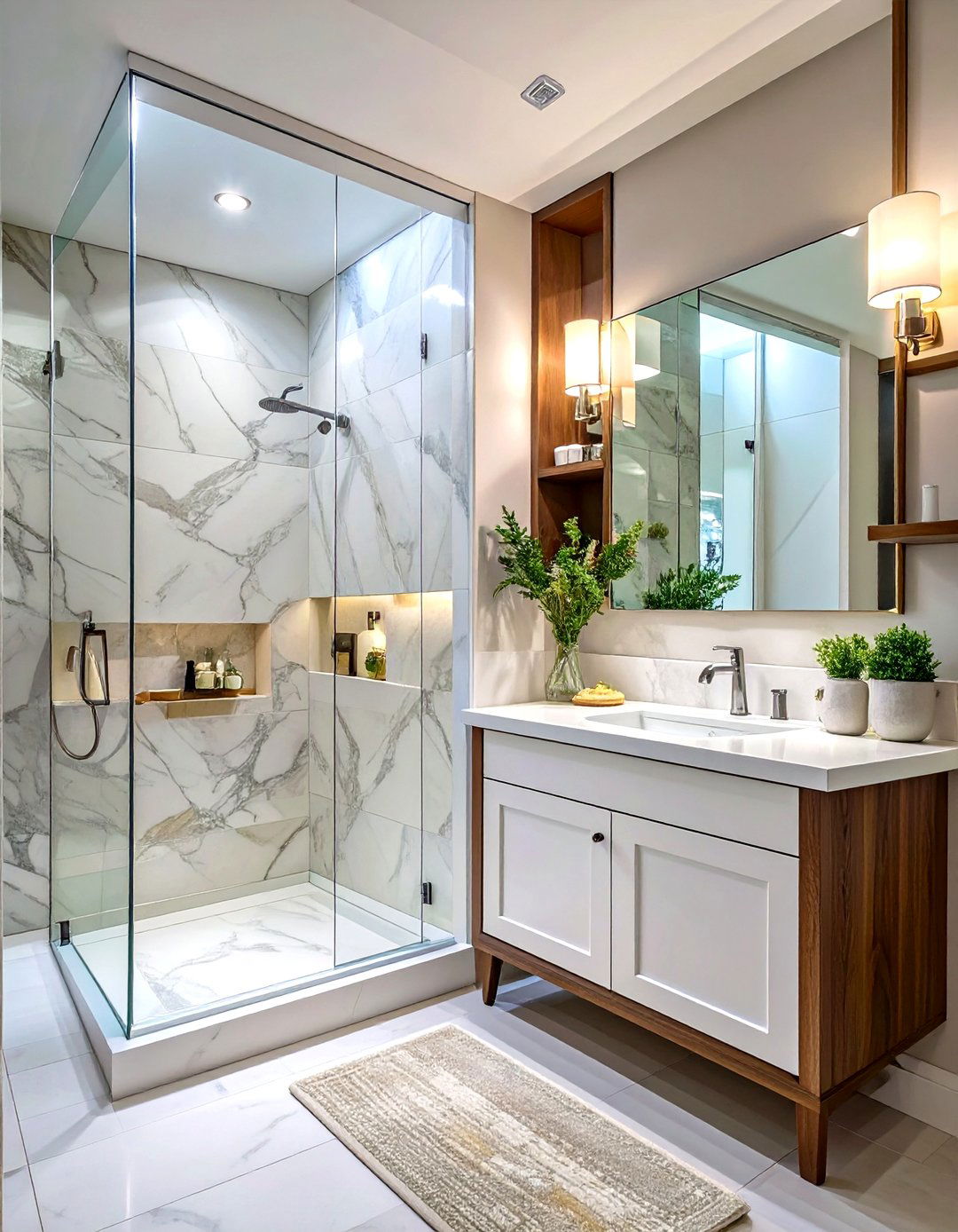 Built in Bathroom Storage - 30 timeless bathroom design ideas