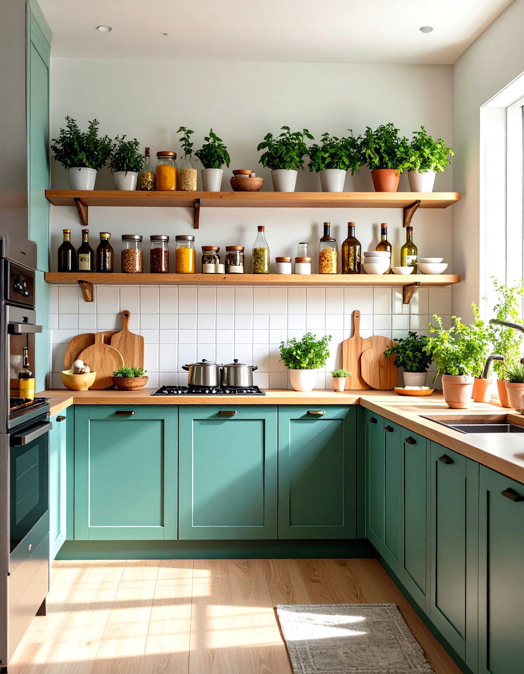 Built in Niche Kitchen Shelving - 30 kitchen shelving ideas