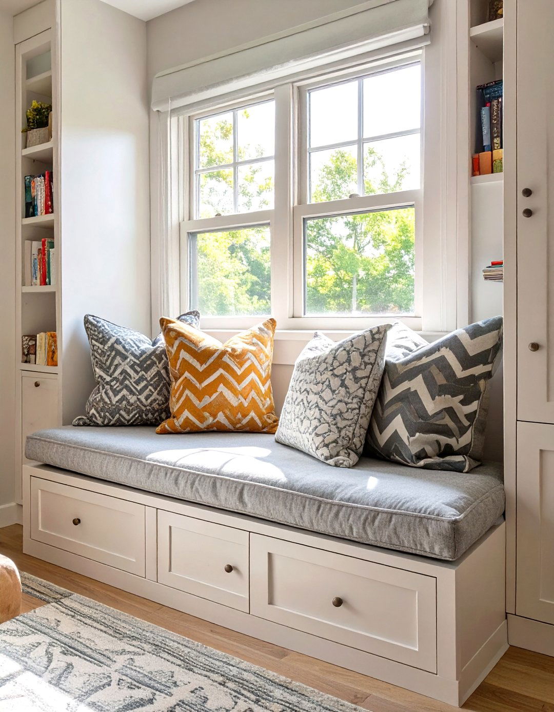 Built in Window Seat with Storage - 30 teenage bedroom ideas