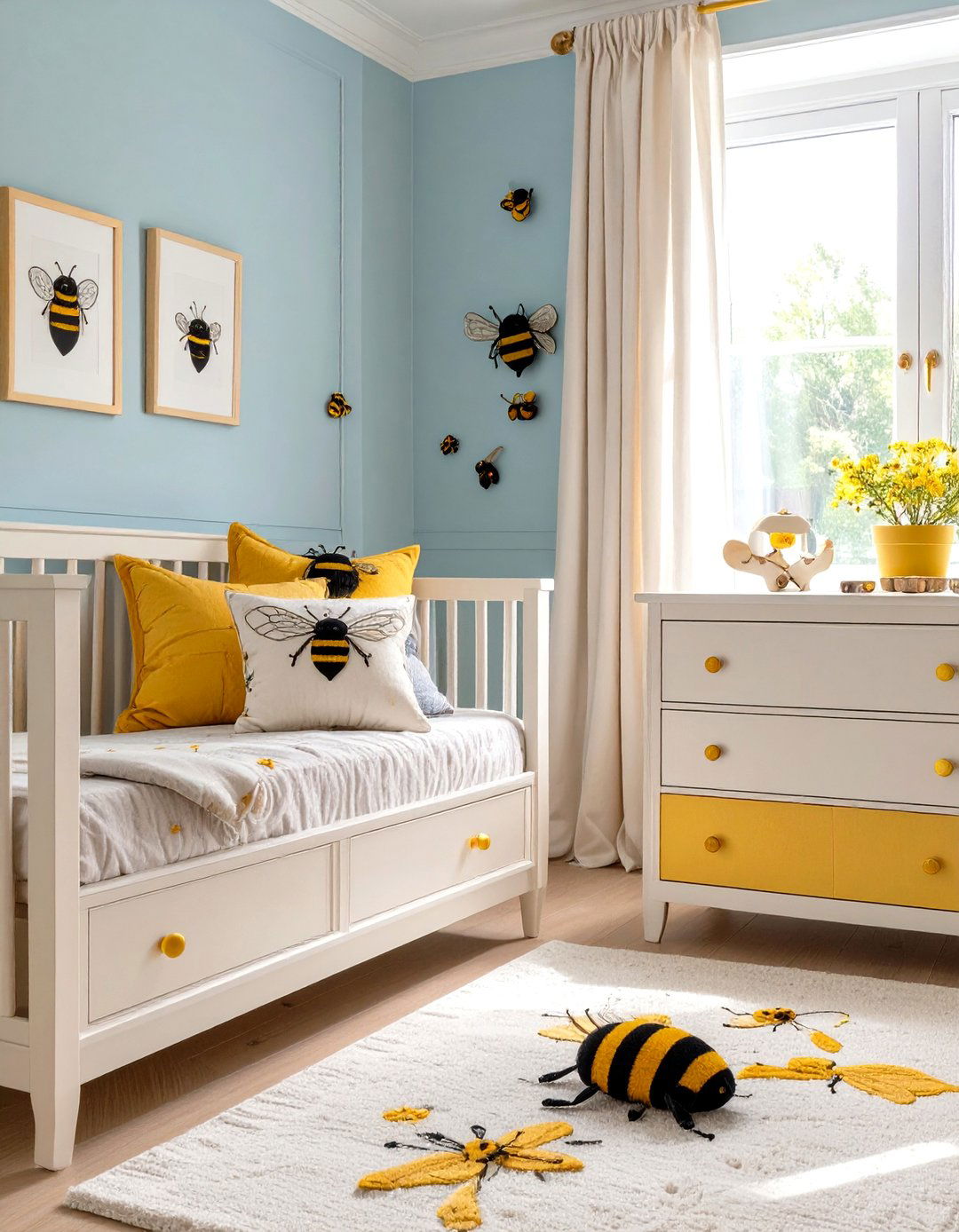 Bumblebee Themed Accents - 30 winnie the pooh nursery ideas