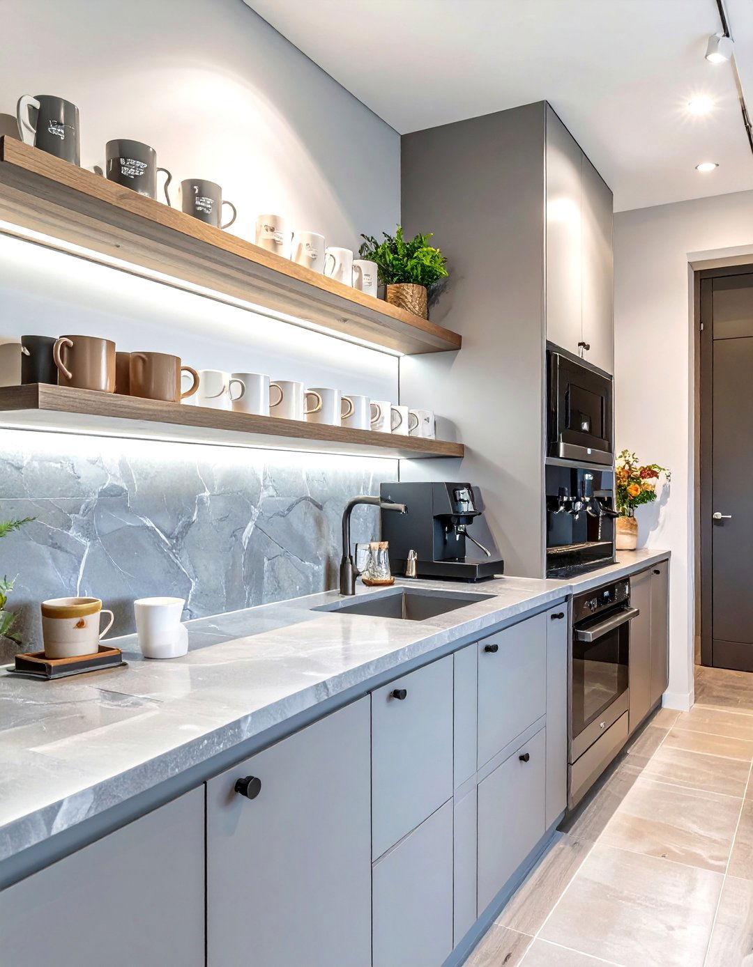 Butlers Pantry with a Coffee Bar - 30 butlers pantry ideas