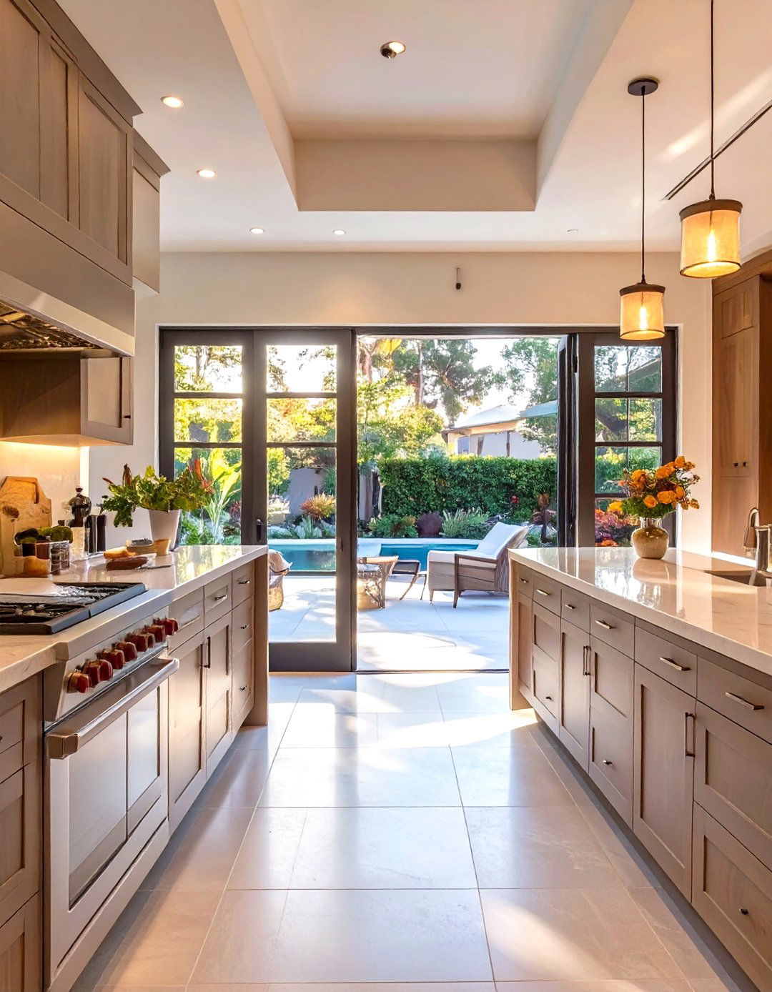 Butlers Pantry with a Pass Through Window - 30 butlers pantry ideas