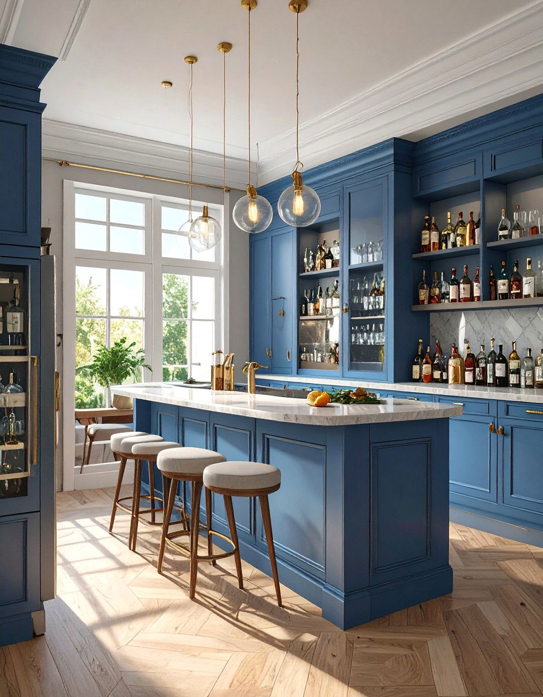 Butlers Pantry with a Wet Bar - 30 butlers pantry ideas