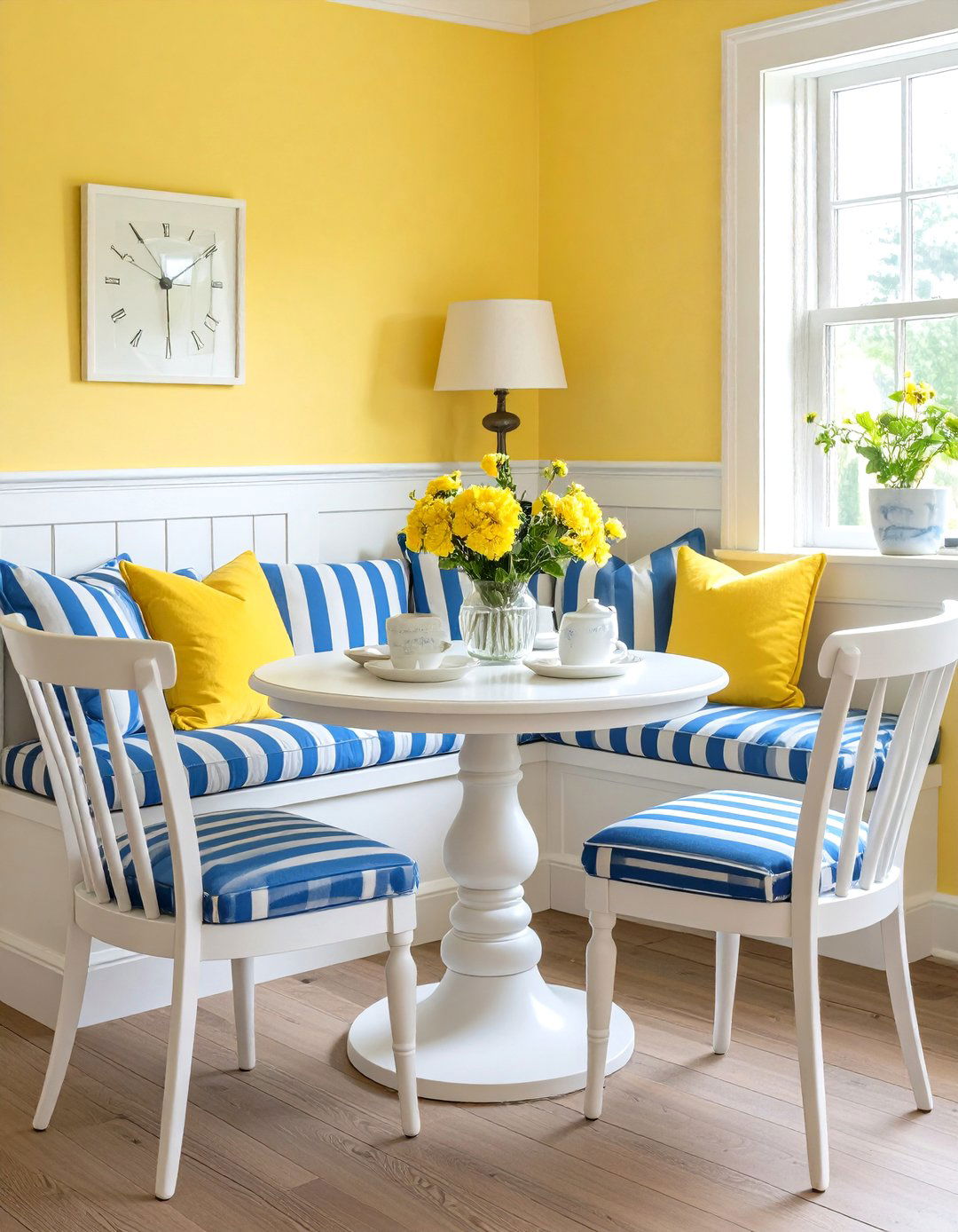 Butter Yellow Breakfast Nook - 30 2025 paint color trends