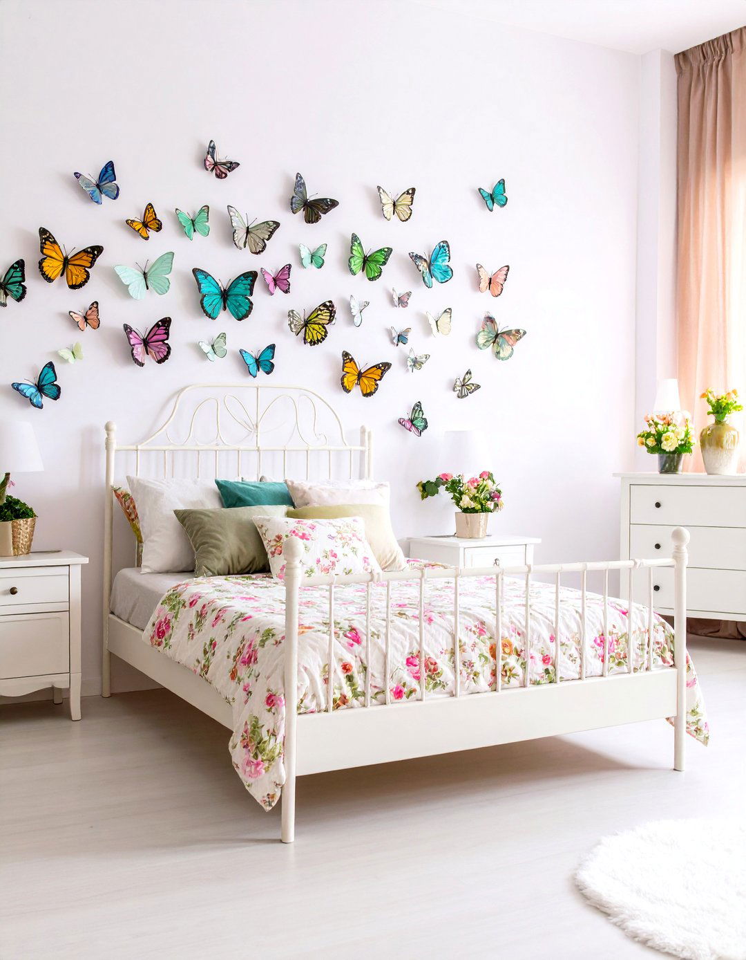 Butterfly Garden Bedroom - 30 little girls bedroom ideas