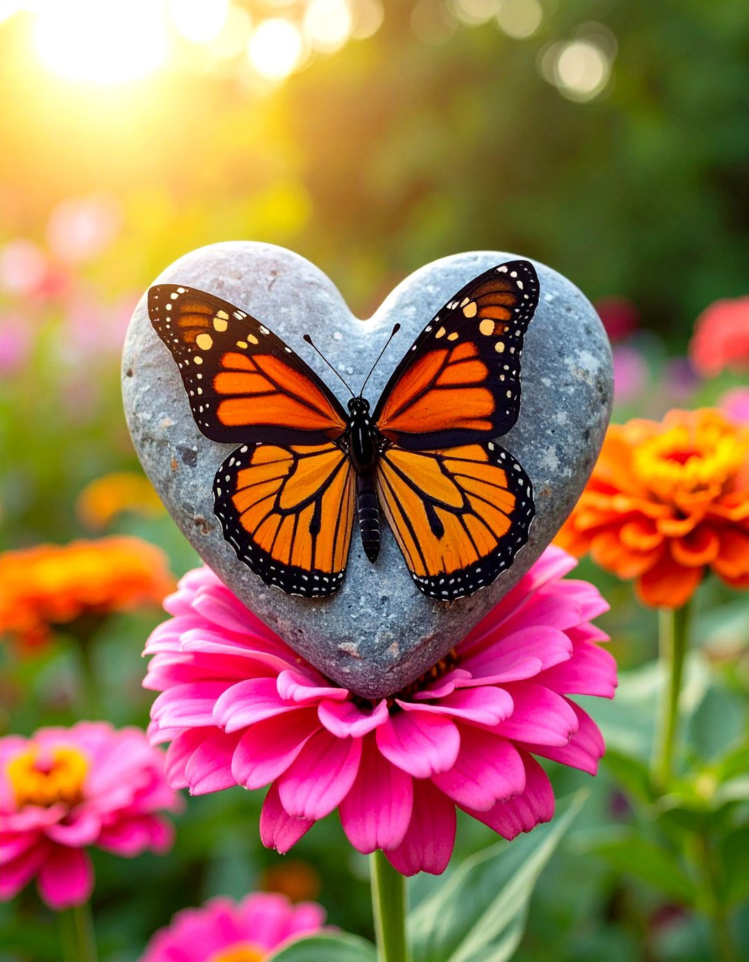 Butterfly Painted Rocks - 30 rock painting ideas for garden