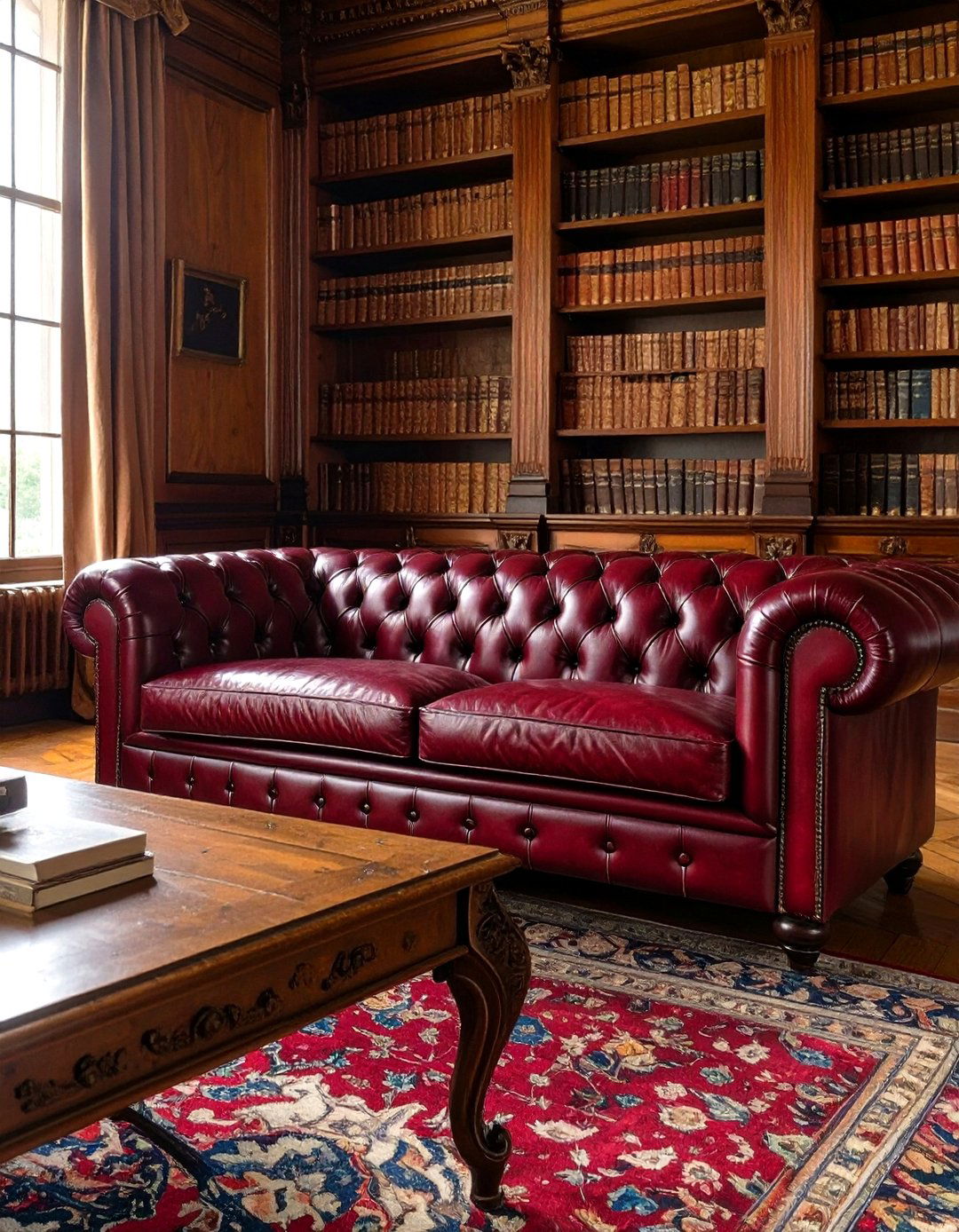 Button Tufted Sofas and Chairs - 30 victorian interior design ideas