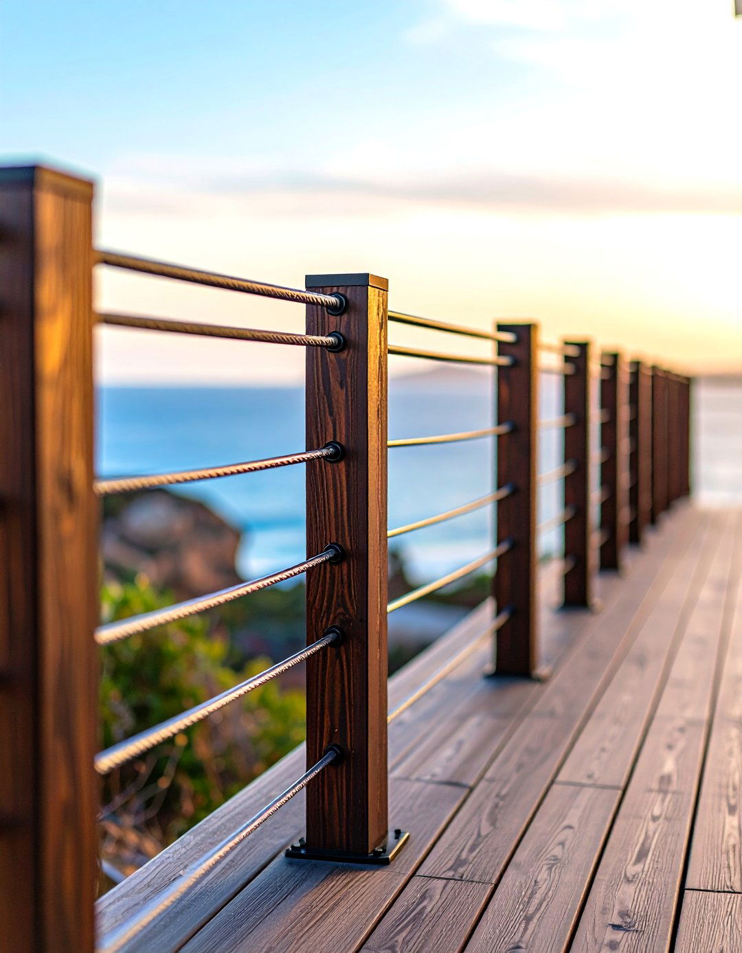 Cable Railing Porch Fence - 30 porch fence ideas