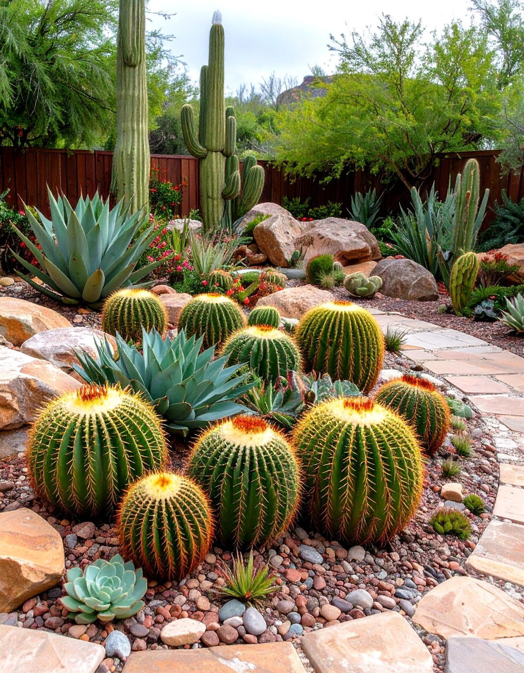 Cacti and Succulent Desertscape - 30 backyard designs mx