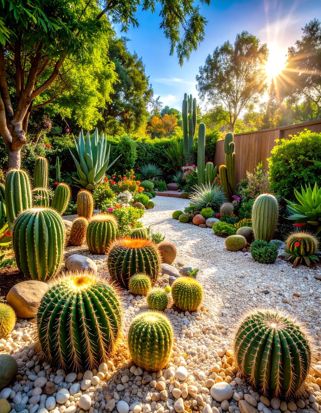 Cacti and Succulent Garden Mix - 30 front yard cactus garden ideas