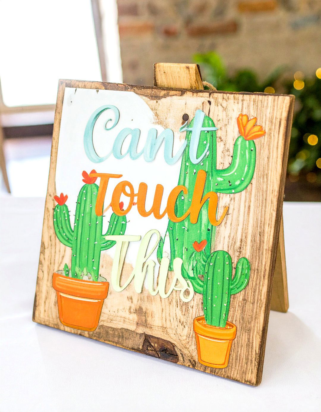 Cactus Cant Touch This Fiesta Sign - 30 baby shower sign ideas