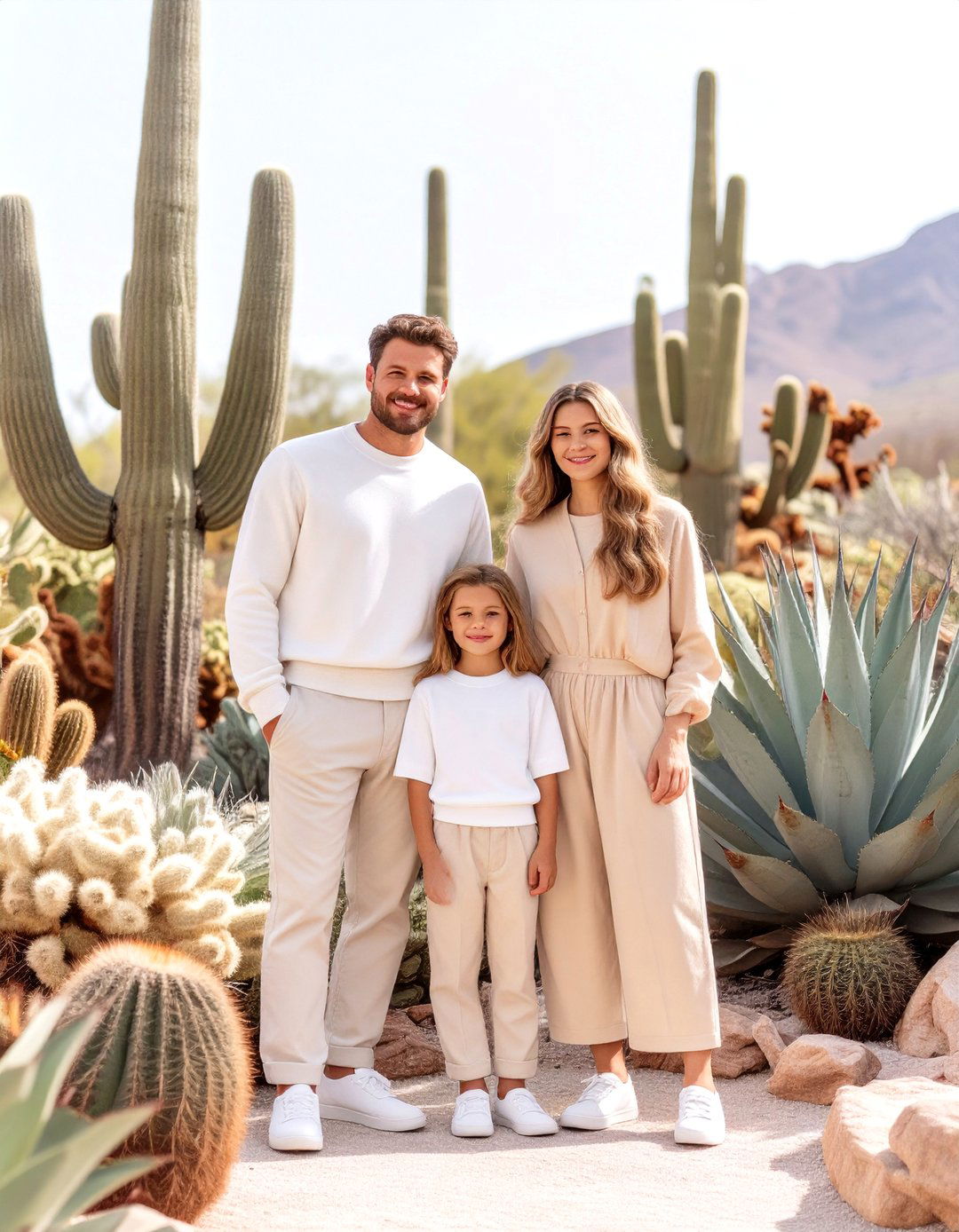 Cactus Garden Family Photos - 30 outdoor family photo ideas