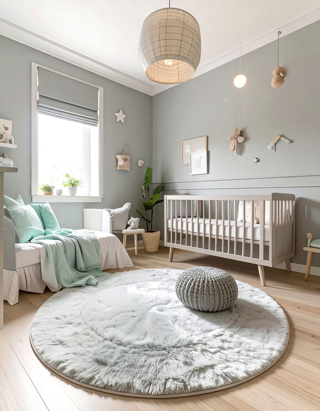 Calm and Cool Grey Tones Nursery - 30 baby boy nursery ideas for small rooms