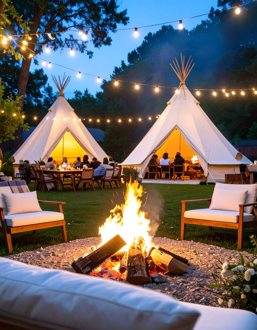 Camp Out Themed Backyard Wedding - 30 backyard wedding ideas
