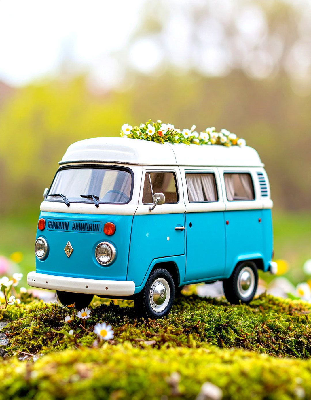 Camper Van Painted Rocks - 30 rock painting ideas for garden