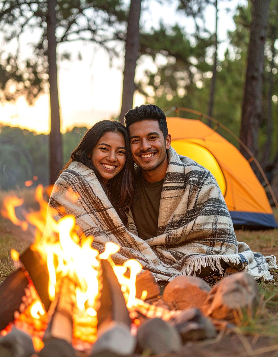 Camping Themed Engagement Photos - 30 outdoor engagement photo ideas
