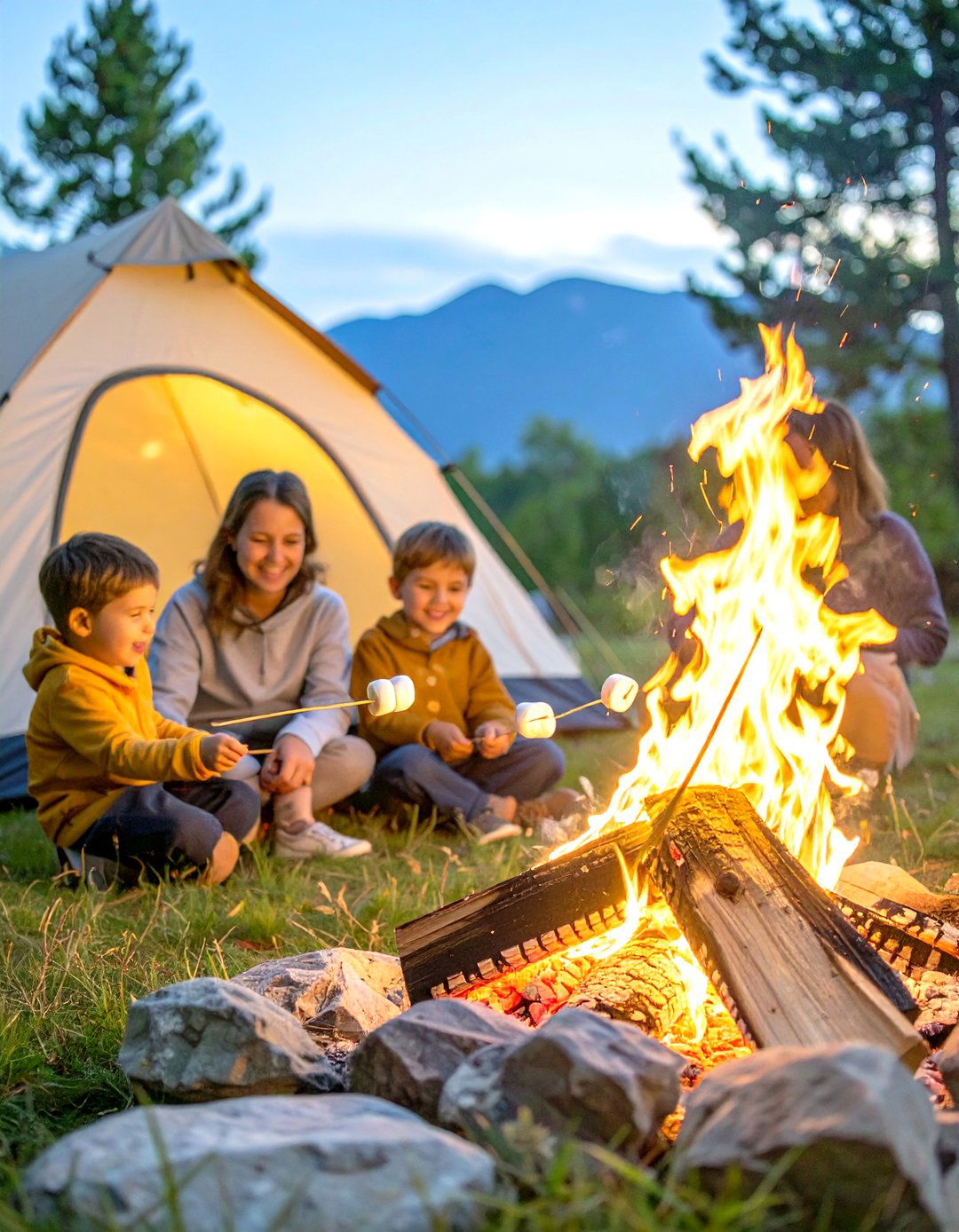 Camping Trip Adventure Photoshoot - 30 outdoor family photoshoot ideas