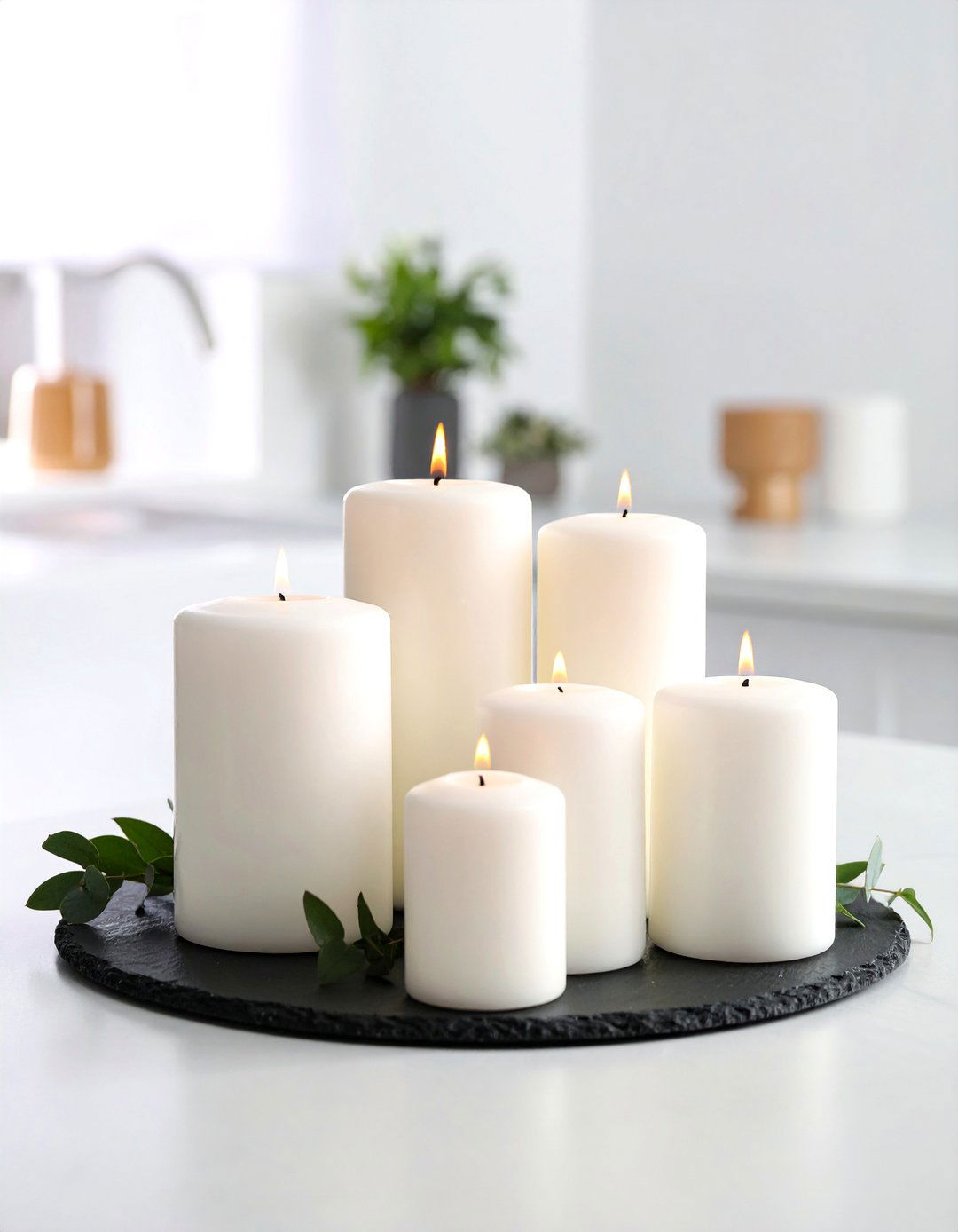 Candle Focused Kitchen Table Ambiance - 30 kitchen table decor ideas