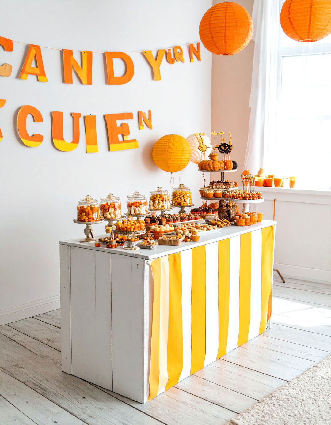 Candy Corn Cutie Celebration - 30 halloween baby shower ideas