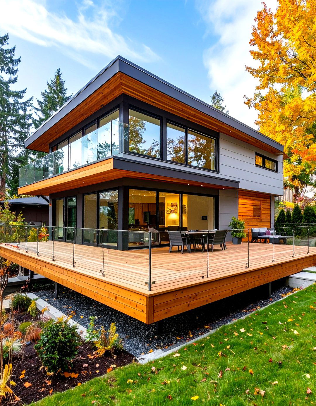 Cantilevered Deck Patio Extension - 30 patio extension ideas