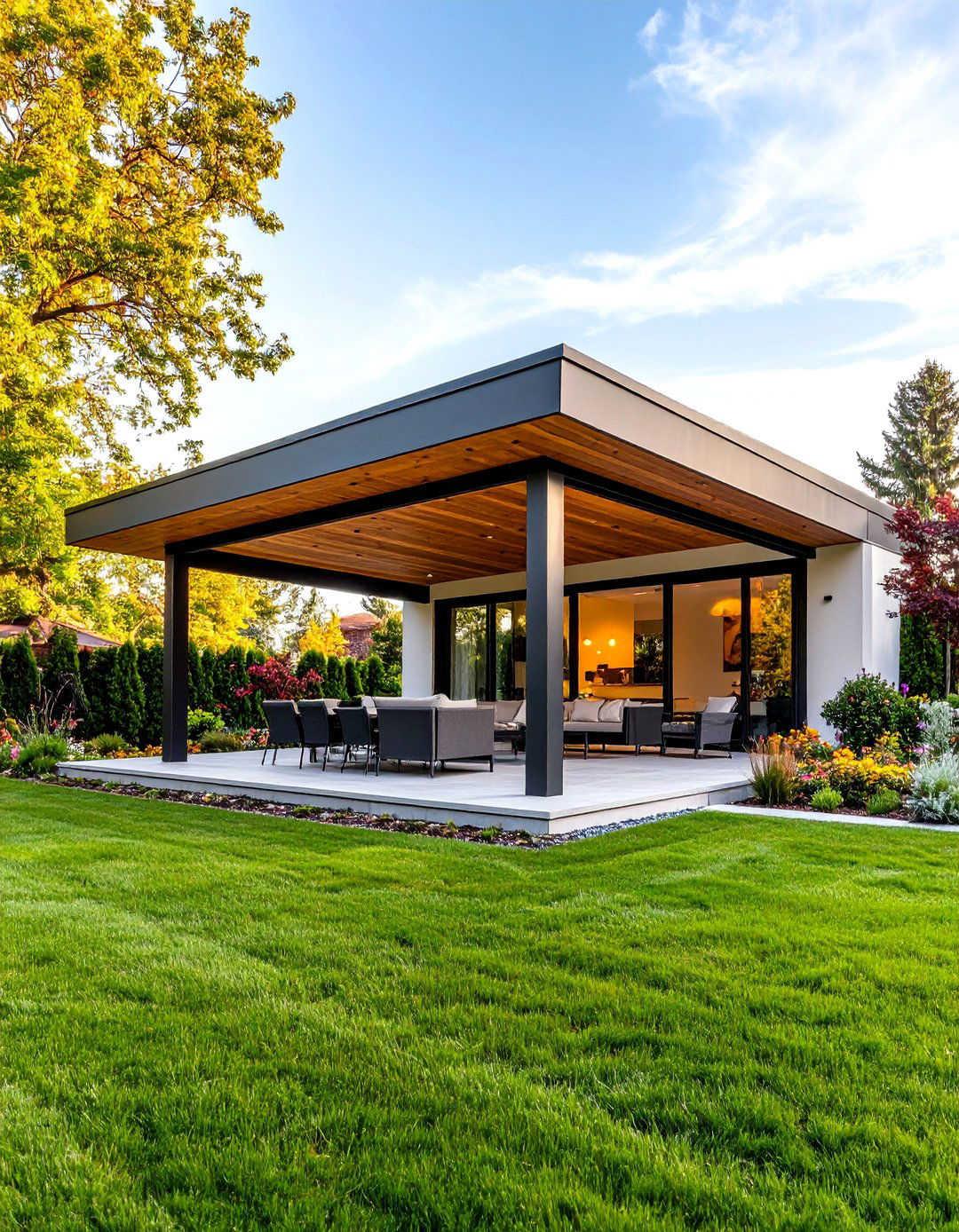 Cantilevered Modern Gazebo - 30 backyard gazebo ideas