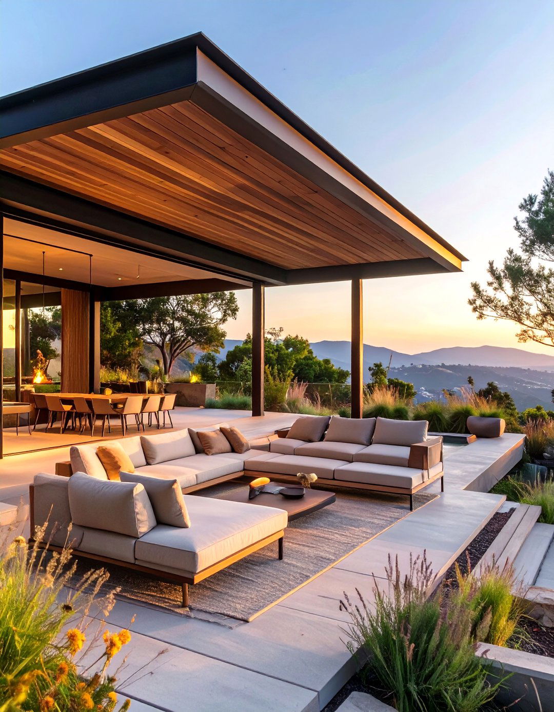 Cantilevered Modern Pavilion - 30 backyard pavilion ideas