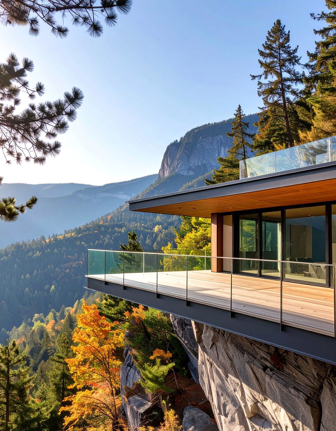 Cantilevered Outdoor Deck for Dramatic Views - 30 outdoor deck ideas