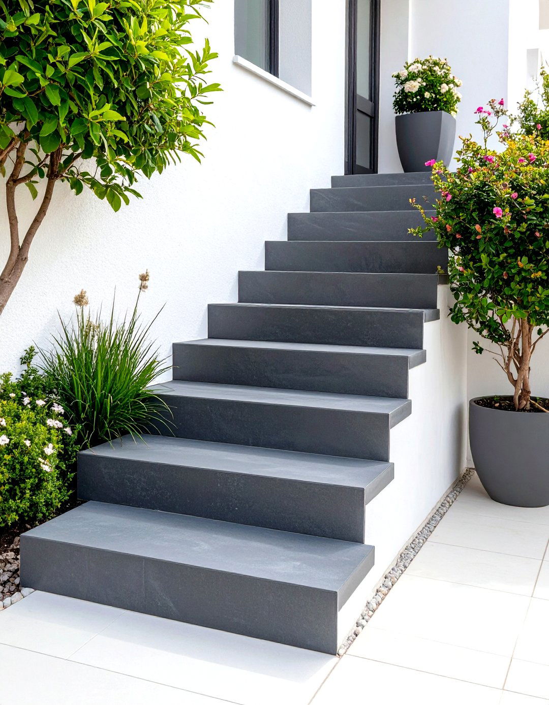 Cantilevered Outdoor Steps - 30 outdoor steps ideas