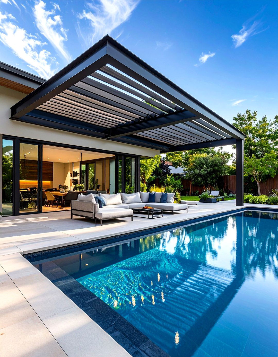 Cantilevered Patio Pergola - 30 pergola ideas for patio