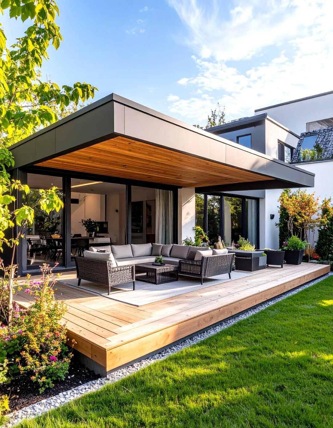 Cantilevered Roof Patio Enclosure - 30 patio enclosures ideas