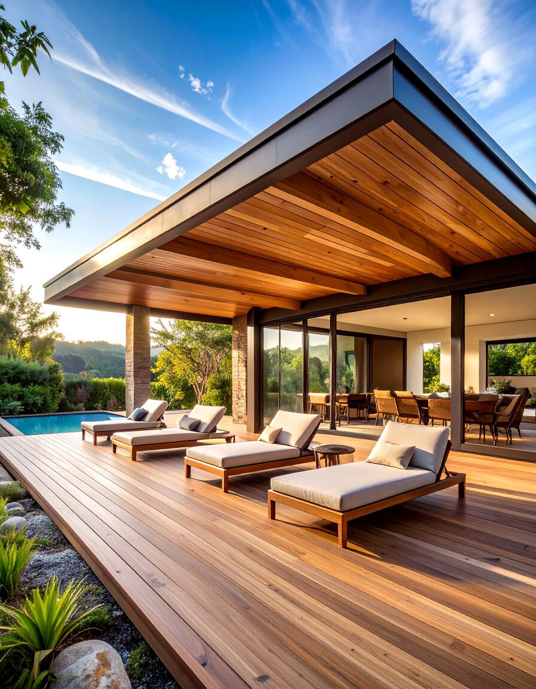 Cantilevered Roof Porch Design - 30 31 modern front porch ideas